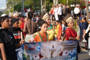 Ambil Bagian Menjadi Simbol Toleransi; 124 Siswa SMA Dampingan Yayasan Binterbusih Ikuti Karnaval Paskah 2026